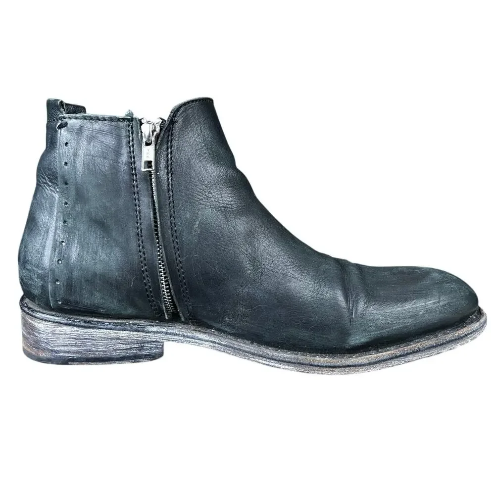 Freebird By Steven Men’s Milo Black Leather Chelsea Boot Size US 11